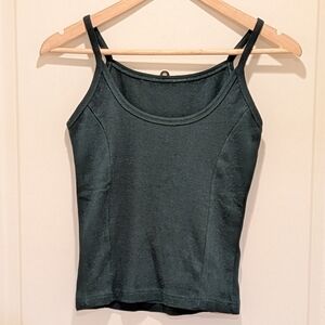 XS 100% Cotton Forest Green Tank Top